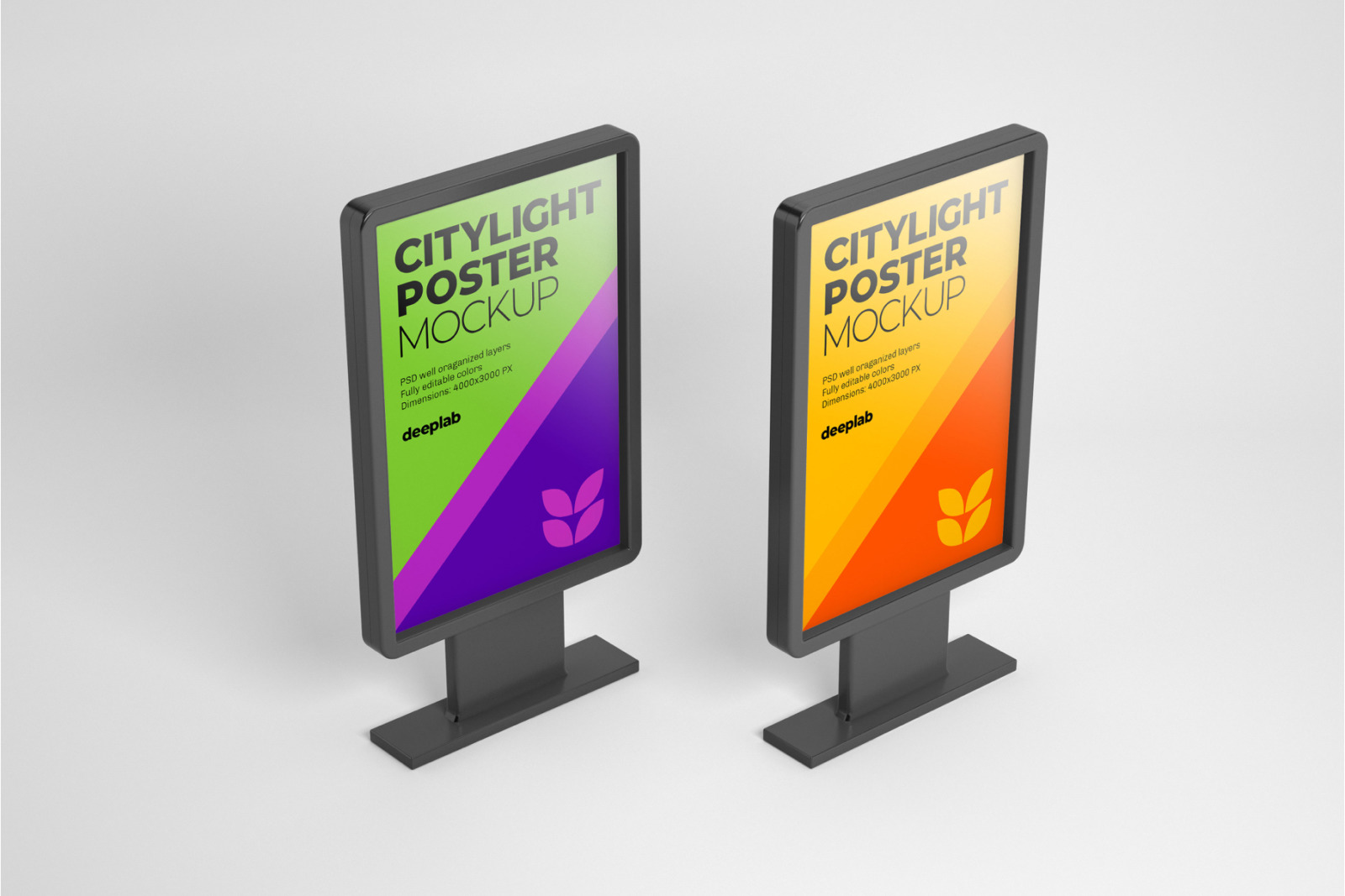 Citylight Poster Mockup Set Citylight Poster Mockup Set