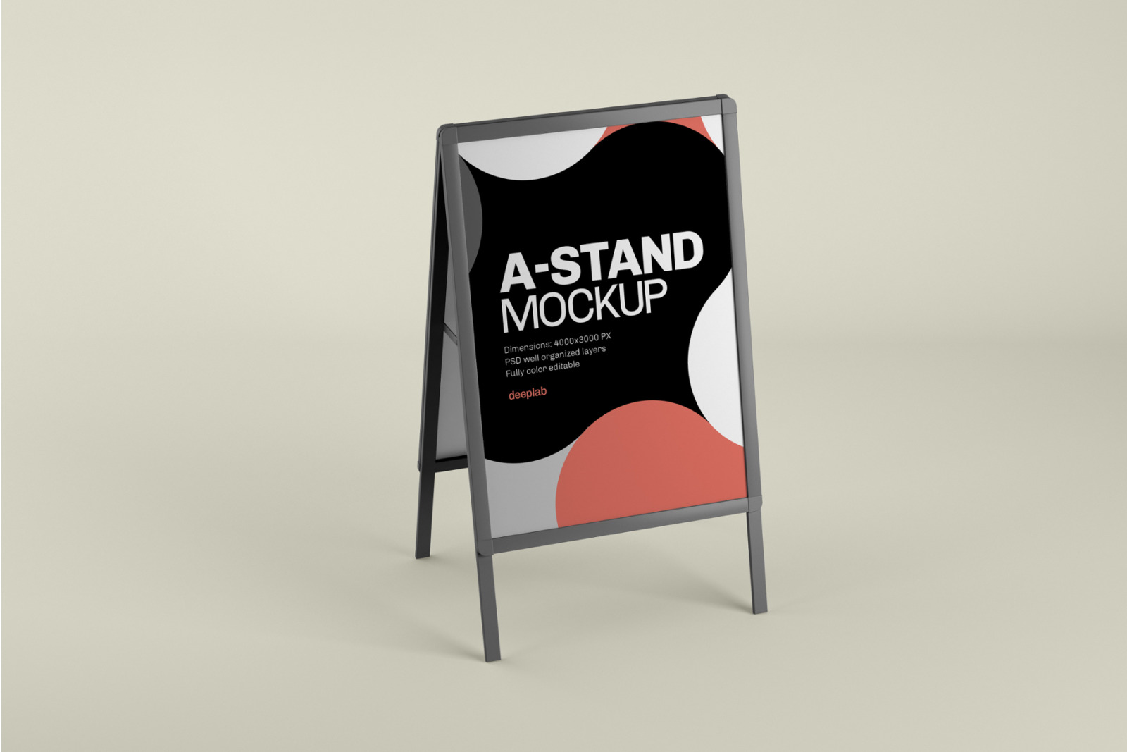 Advertising A-Stand Mockup Set Advertising A-Stand Mockup Set