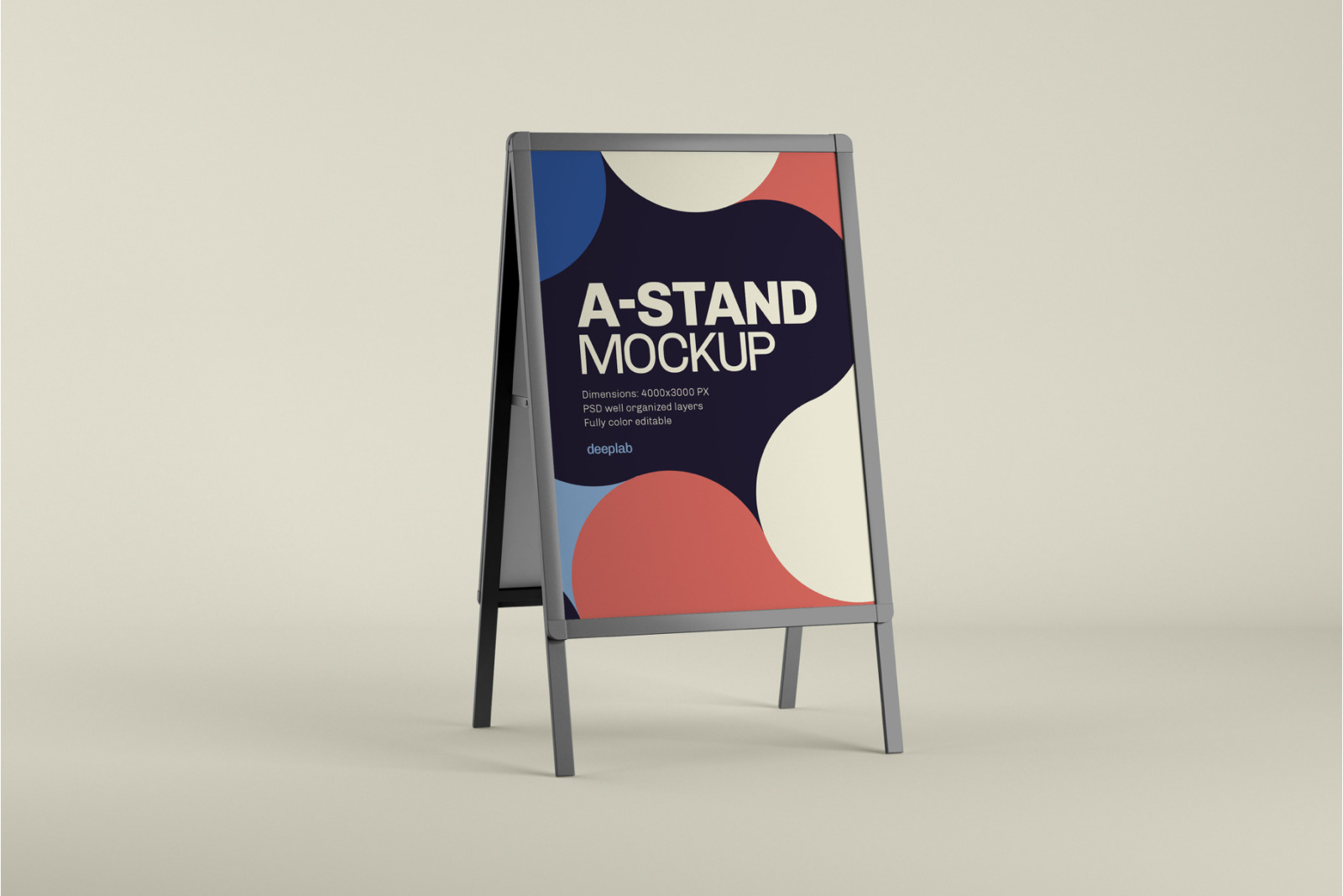 Advertising A-Stand Mockup Set Advertising A-Stand Mockup Set