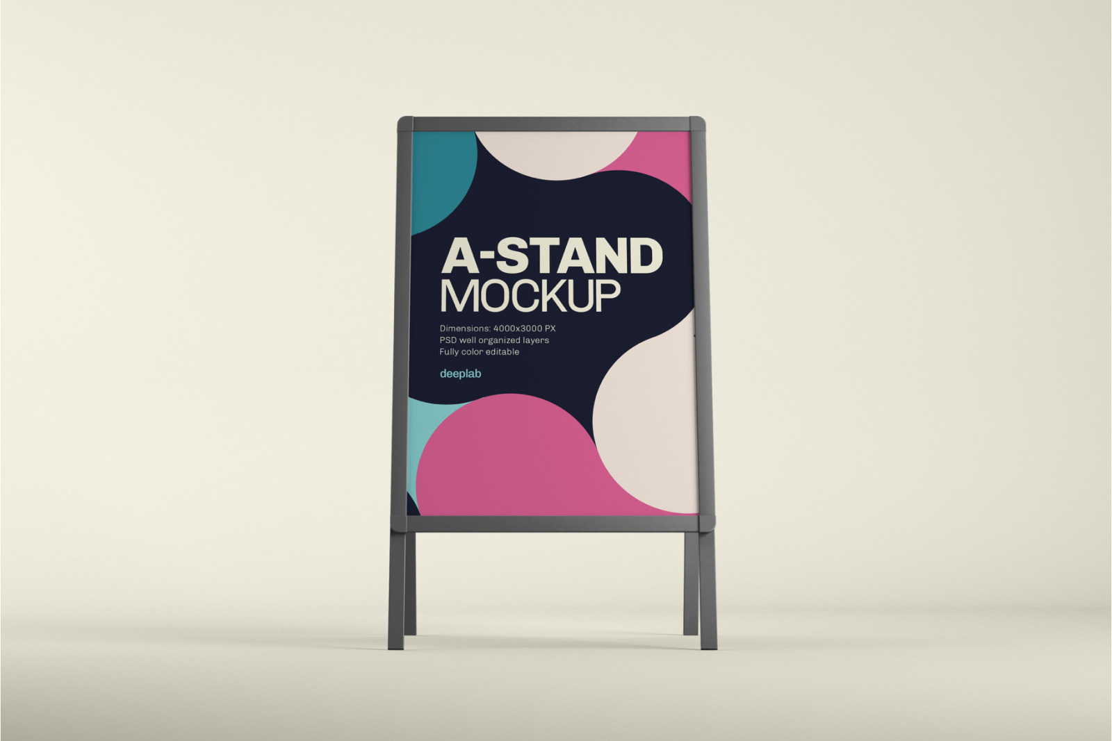 Advertising A-Stand Mockup Set Advertising A-Stand Mockup Set