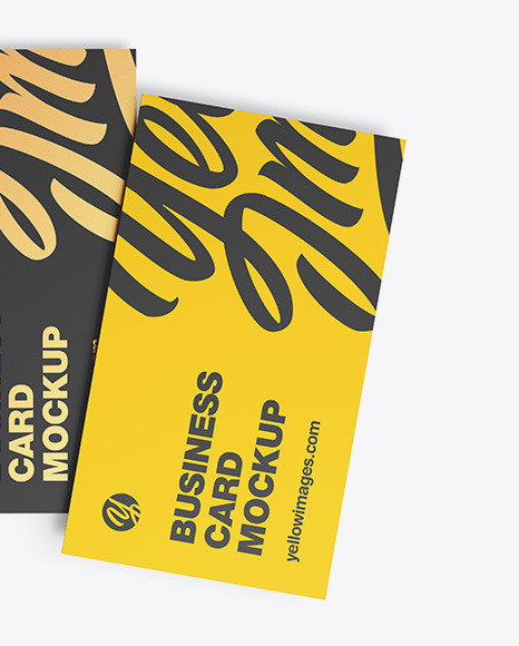 Three Business Cards Mockup