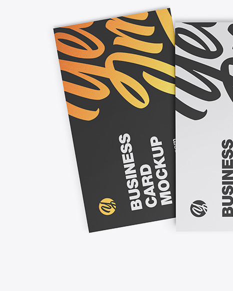 Three Business Cards Mockup