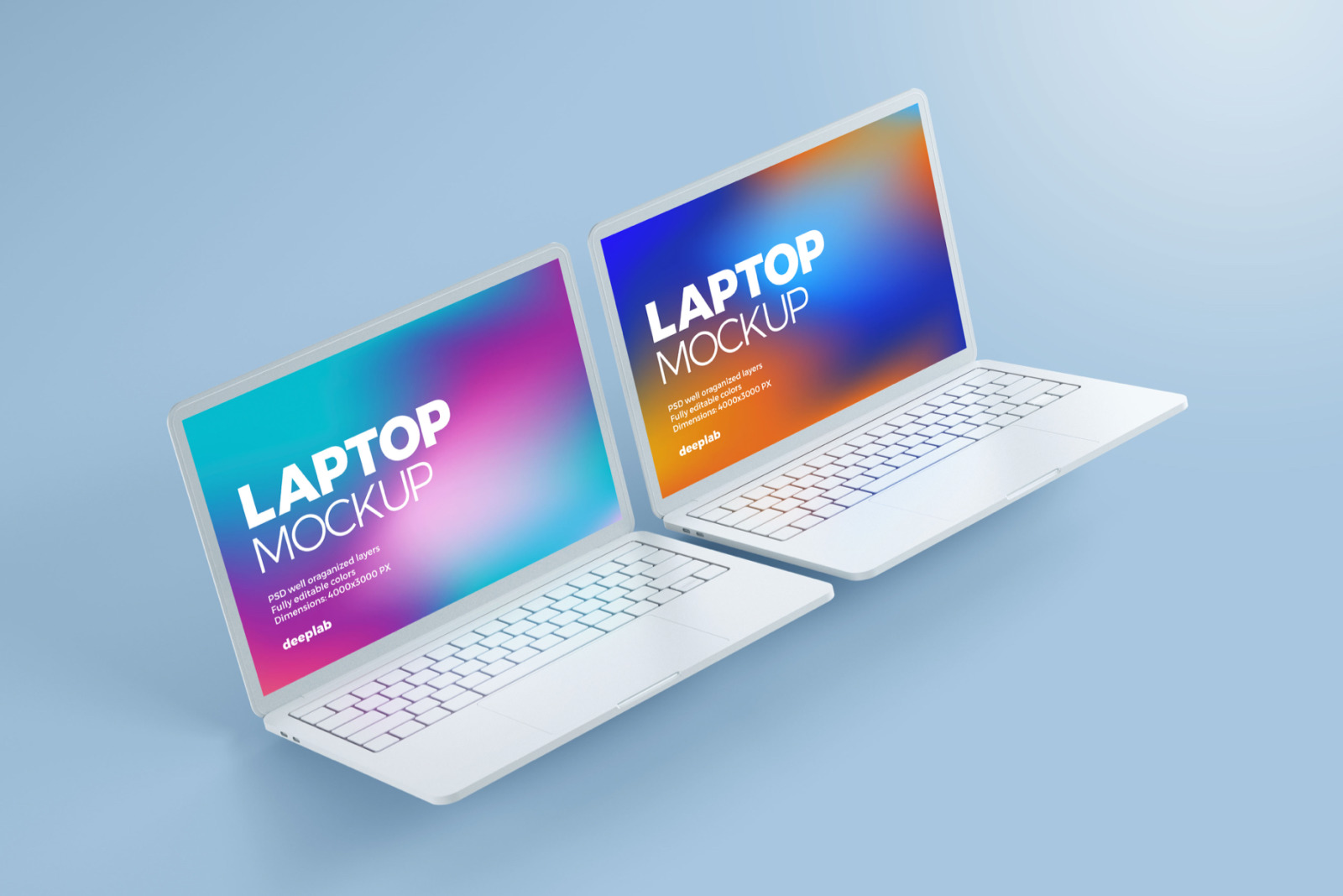 Macbook Pro Clay Mockup set Macbook Pro Clay Mockup set