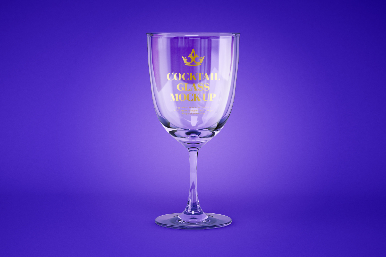 Water and Cocktail Glass Mockup Set