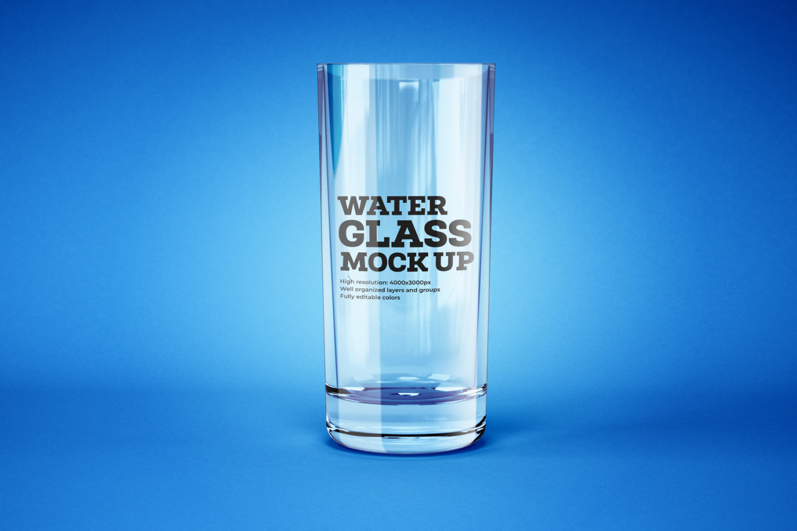 Water and Cocktail Glass Mockup Set