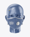 Anti-Pollution Face Mask with Exhalation Valve - Front View