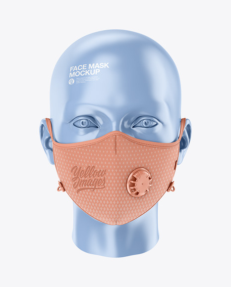 Anti-Pollution Face Mask with Exhalation Valve - Front View