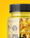 Clear Fish Oil Bottle Mockup