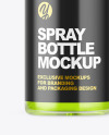 Spray Bottle With Liquid Mockup