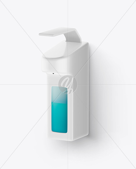 Wall Dispenser with Hand Sanitizer Mockup