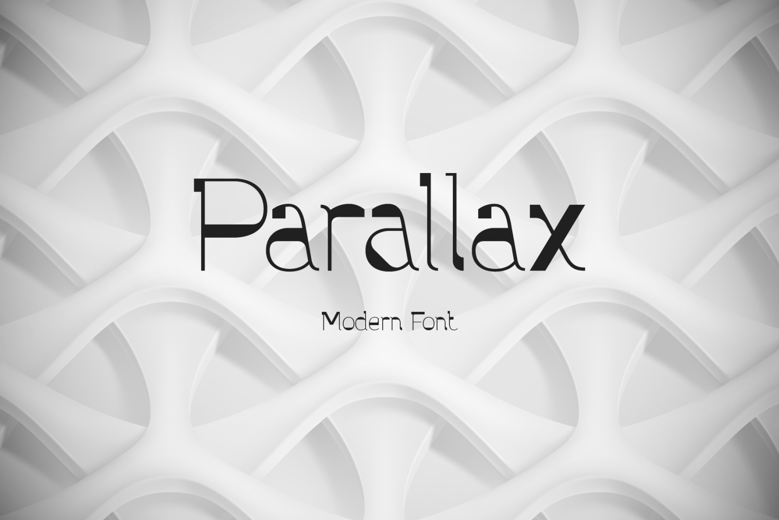 Parallax font and graphics Parallax font and graphics