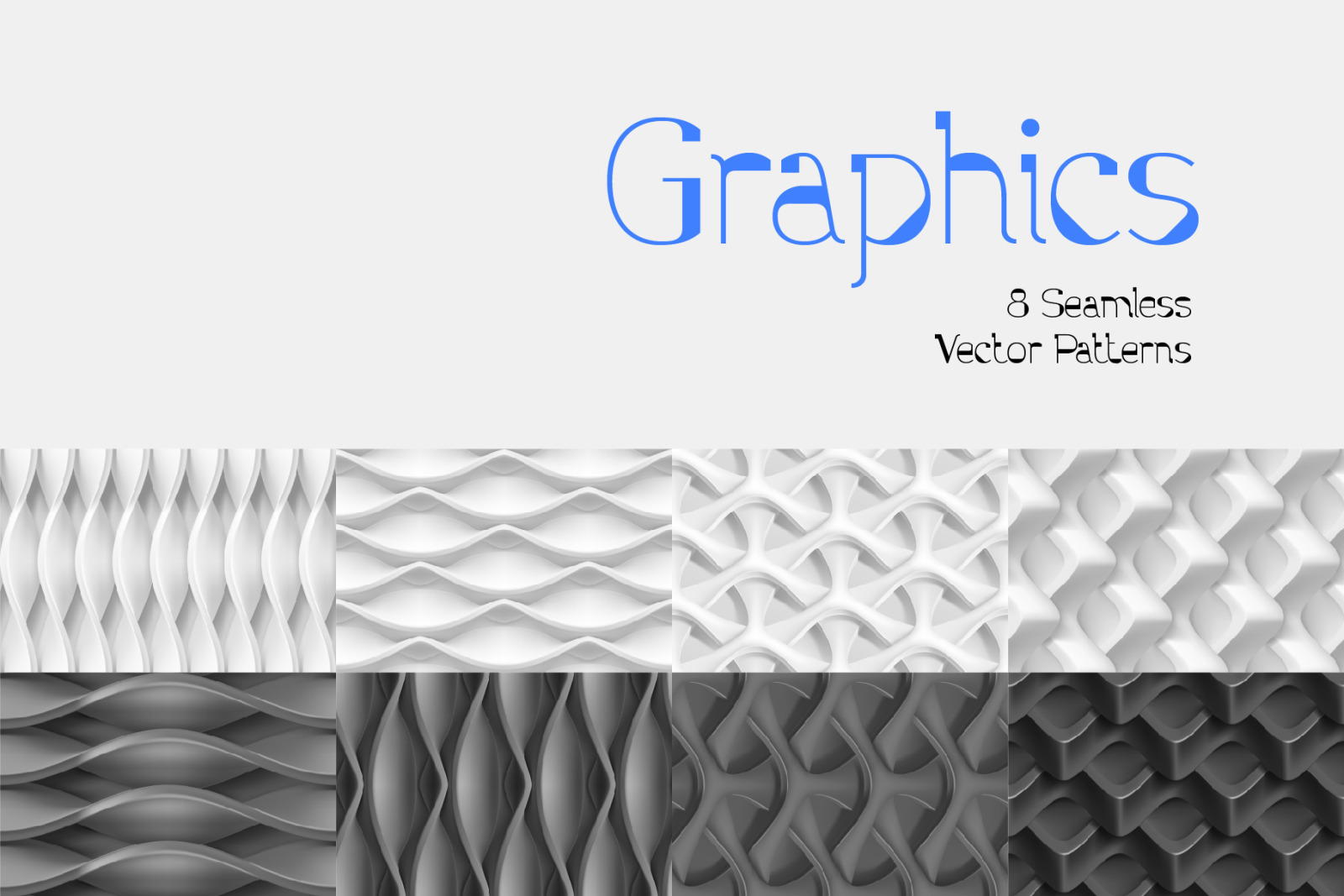 Parallax font and graphics