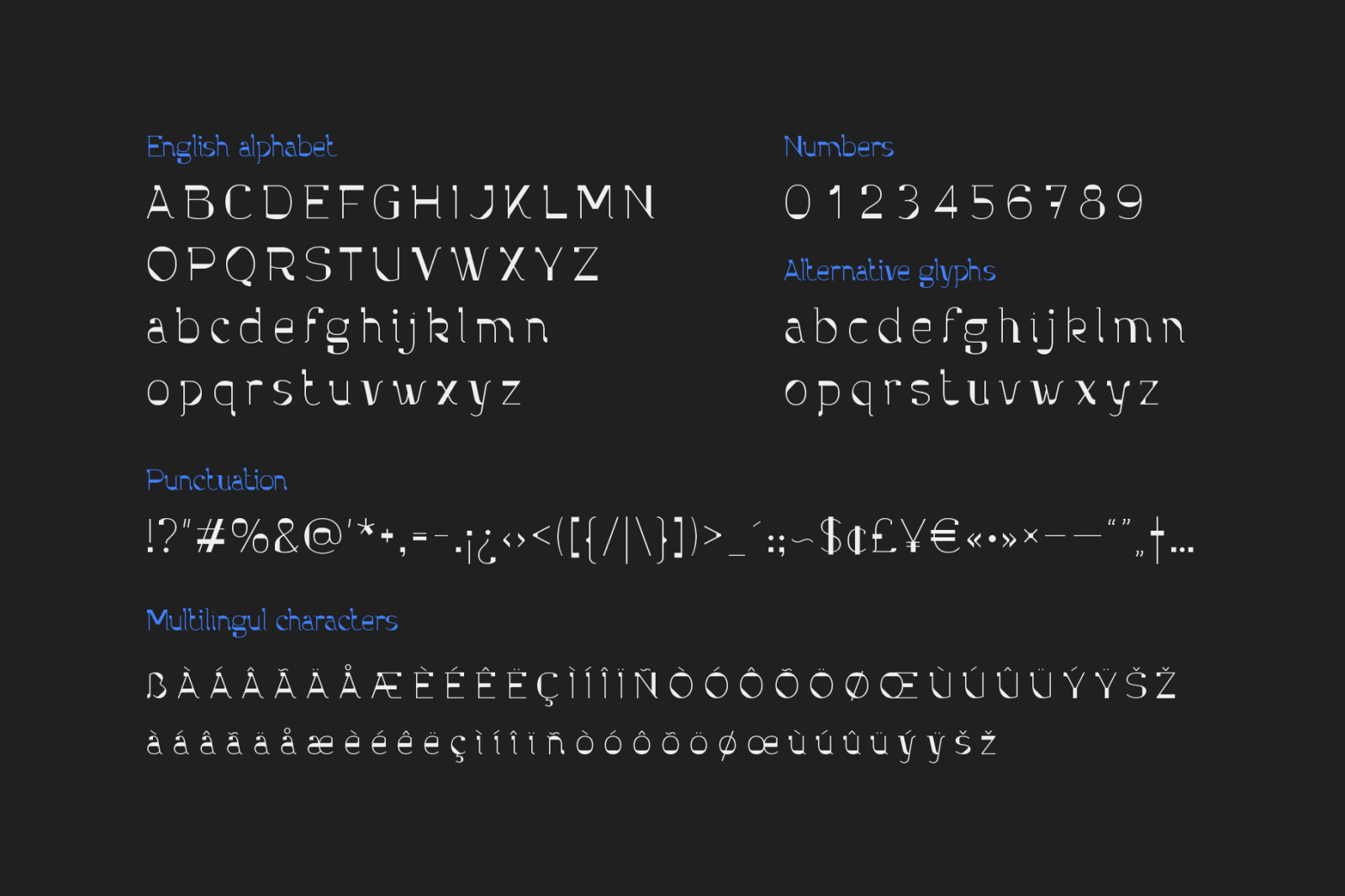Parallax font and graphics Parallax font and graphics