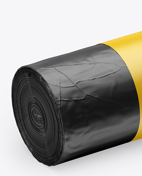 Matte Trash bag 120L mockup