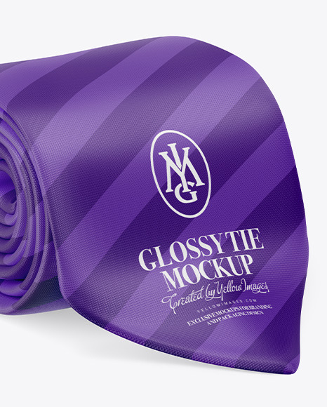 Glossy Tie Mockup