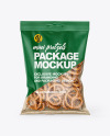 Bag With Mini Pretzels Mockup