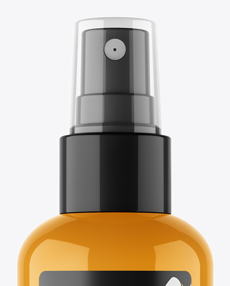 Glossy Spray Bottle Mockup