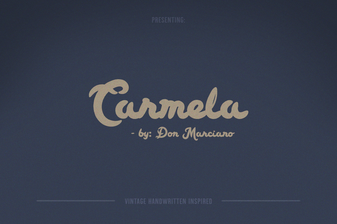 Carmela Bold Script Carmela Bold Script