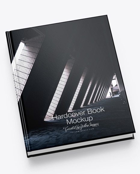 Hardcover Book w/ Matte Cover Mockup