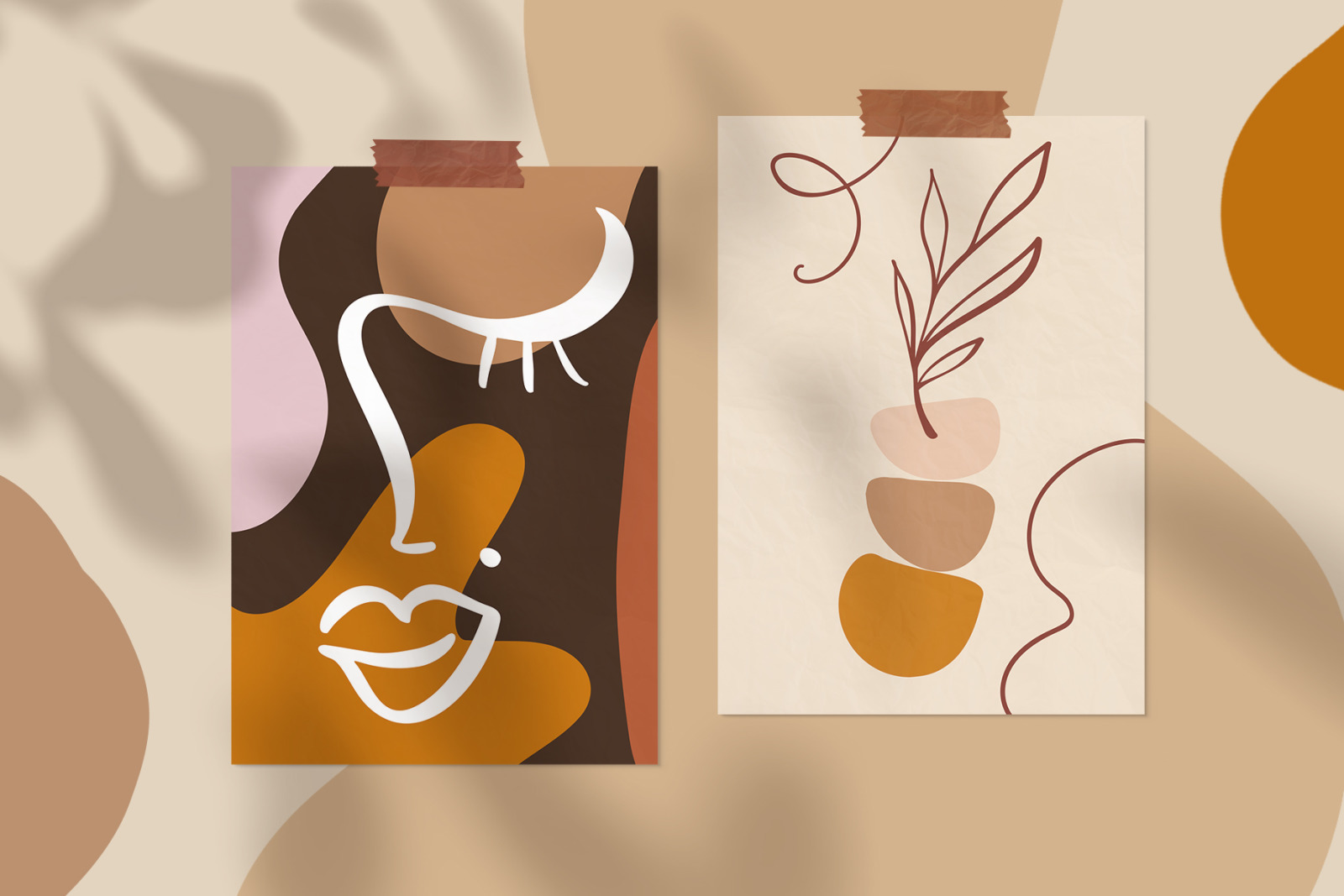 Abstract flower set SVG Abstract flower set SVG