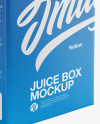 Milk Box Mockup - Half Side (High Angle Shot)