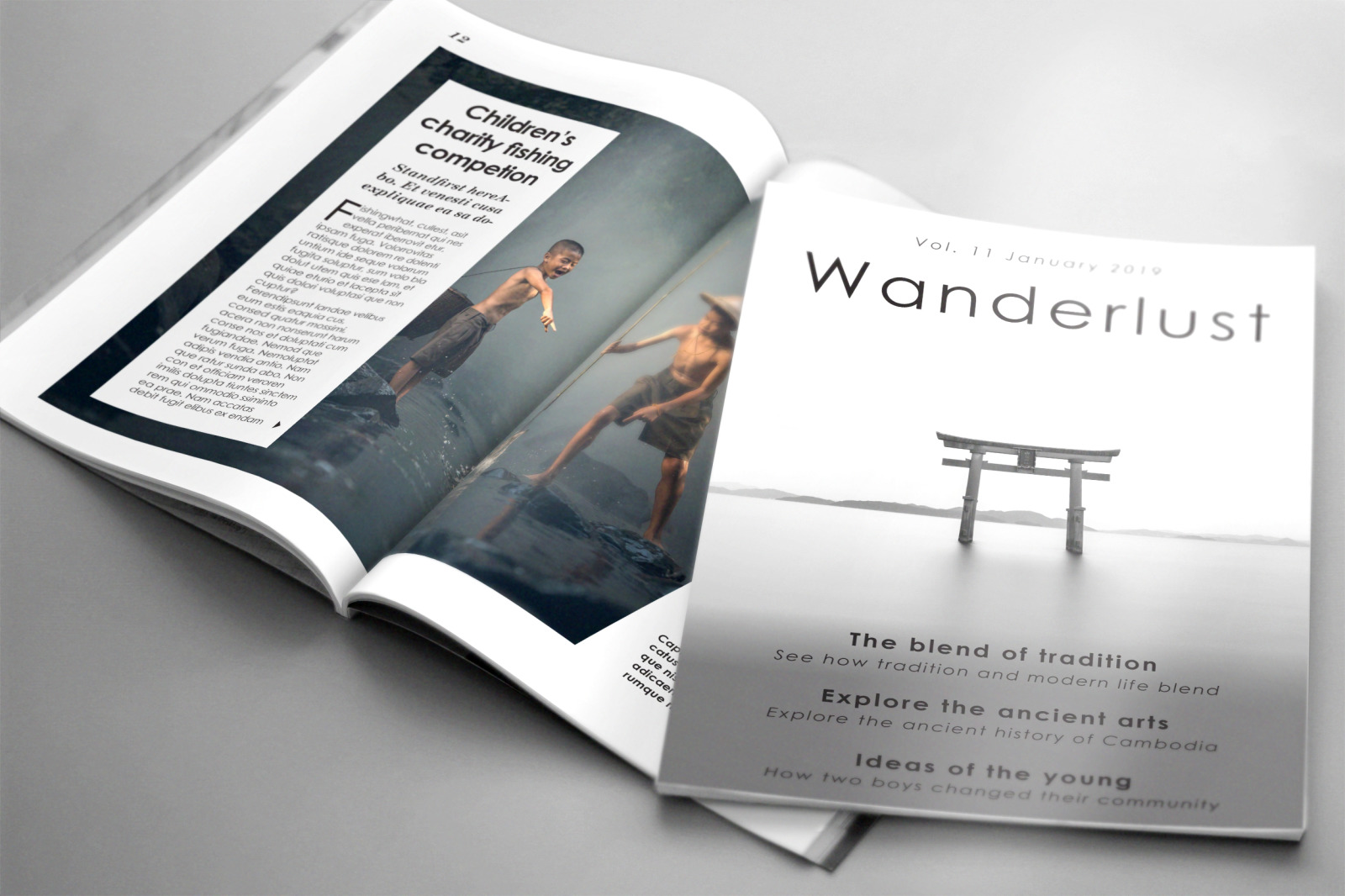 WANDERLUST Travel Magazine Template