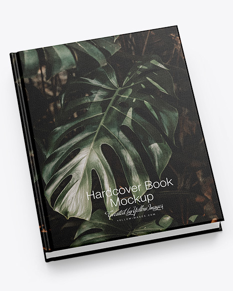 Hardcover Book w/ Fabric Cover Mockup