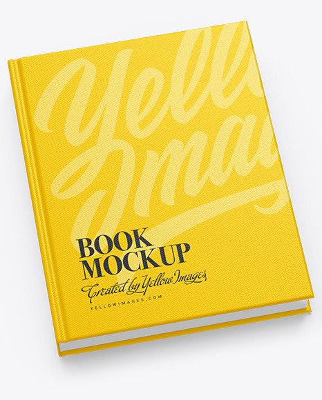 Hardcover Book w/ Fabric Cover Mockup