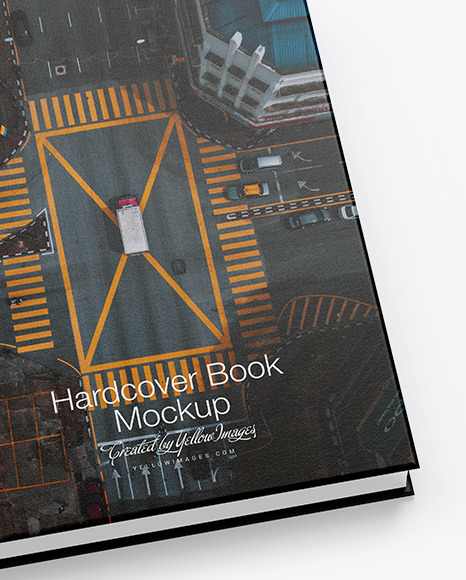 Hardcover Book w/ Textured Cover Mockup