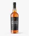 Clear Glass White Port Wine Bottle Mockup