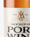 Clear Glass White Port Wine Bottle Mockup