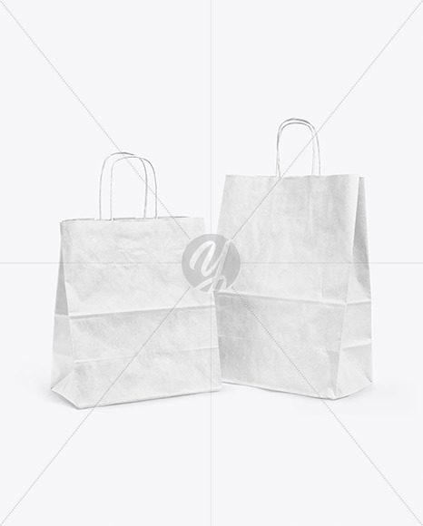 Two Paper Bags Mockup