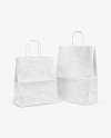 Two Paper Bags Mockup