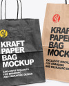 Two Paper Bags Mockup