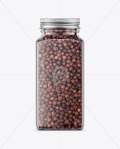 Spice Jar with Black Pepper Mockup