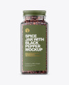 Spice Jar with Black Pepper Mockup