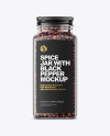 Spice Jar with Black Pepper Mockup