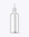 Clear Bottle With Glass Dropper Mockup