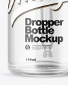 Clear Bottle With Glass Dropper Mockup