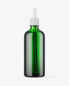 Green Glass Dropper Bottle Mockup