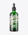 Green Glass Dropper Bottle Mockup