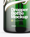 Green Glass Dropper Bottle Mockup