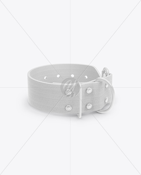 Linen Dog Collar Mockup