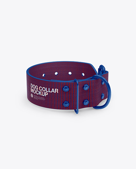 Linen Dog Collar Mockup