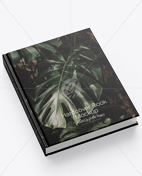 Hardcover Book w/ Fabric Cover Mockup