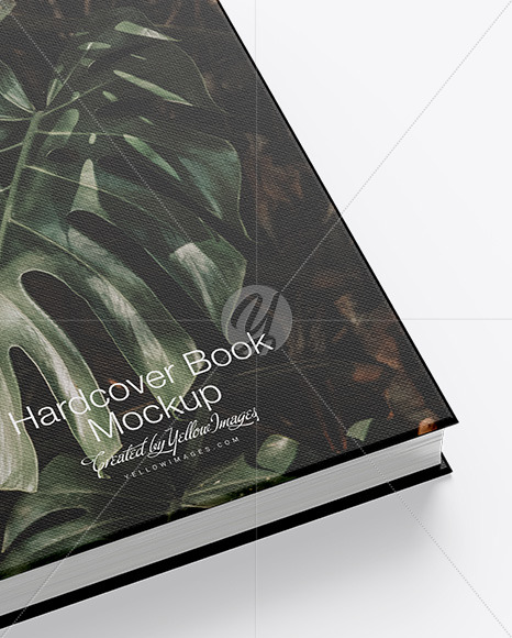 Hardcover Book w/ Fabric Cover Mockup