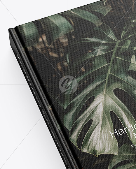 Hardcover Book w/ Fabric Cover Mockup