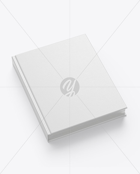 Hardcover Book w/ Fabric Cover Mockup