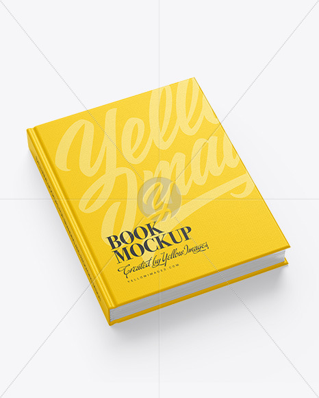 Hardcover Book w/ Fabric Cover Mockup