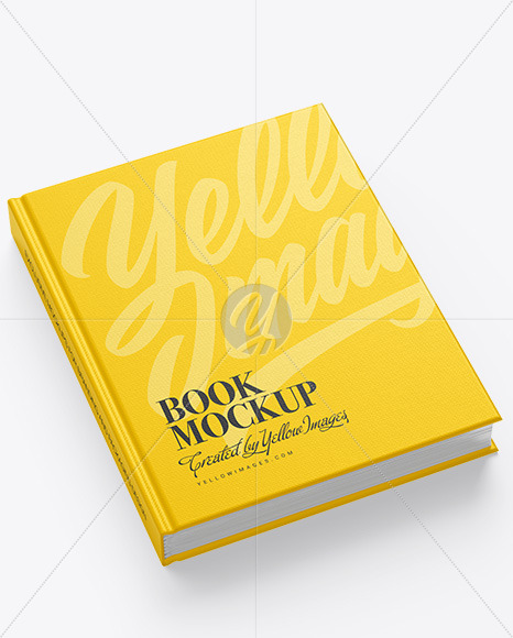 Hardcover Book w/ Fabric Cover Mockup